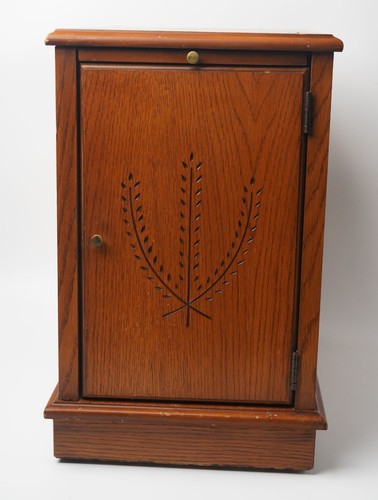 Vintage lane oak cabinet end - oak,