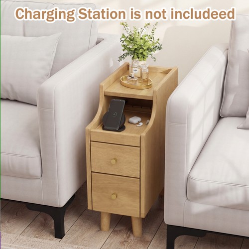 Narrow nightstand solid wood - narrow,