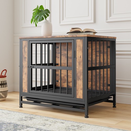 Dog crate furniture wooden - dog,