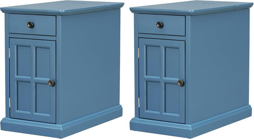 Narrow end table set with - end, of