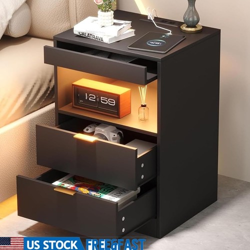 Multifunctional led nightstand - led,
