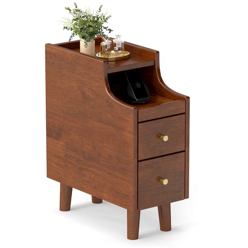 Solid wood end table with - solid,