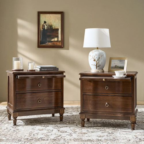 Solid wood drawer - solid, table