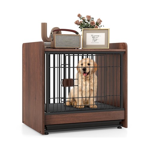 Giantex dog crate - crate, end
