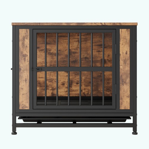 Dog crate end table wooden - crate,